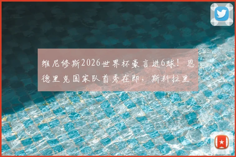 维尼修斯2026世界杯豪言进6球！恩德里克国家队首秀在即，斯科拉里独家透露细节